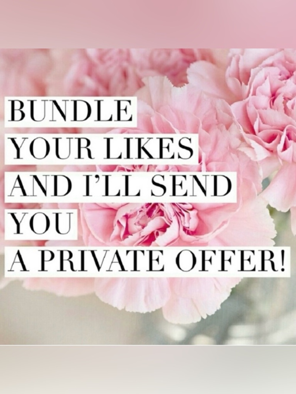 Like & Bundle items-I’ll send you an offer!